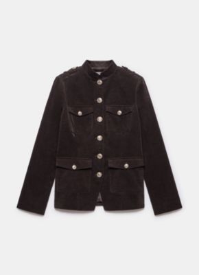 Women's Corduroy Military Jacket