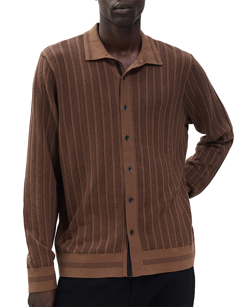 rag & bone Harvey Rib Long Sleeve Shirt