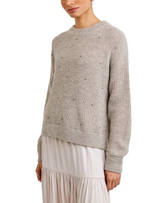Beaded Crewneck Sweater