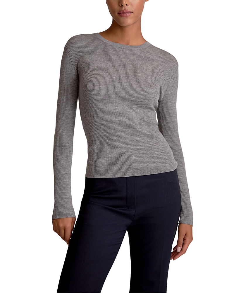 M.m.lafleur M. M.lafleur Beck Ribbed Merino Sweater In Gray
