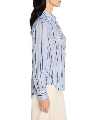 Drifty Painted Stripe Cotton Shirt