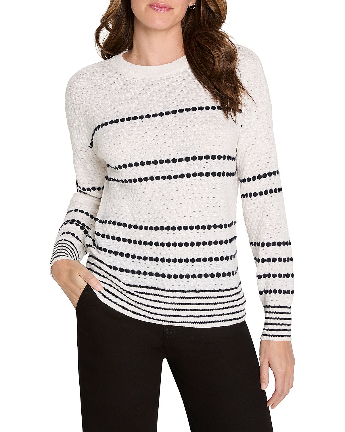 Nic+Zoe Circle Around Cotton Cashmere Sweater