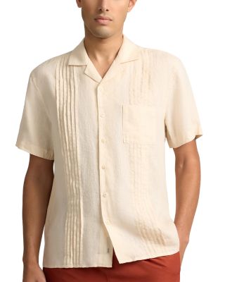 Linen Pintuck Camp Shirt