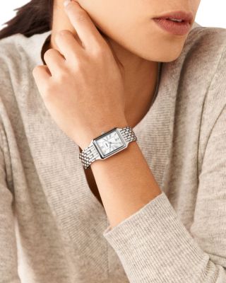 Raquel Three-Hand Date Stainless Steel Watch, 23mm x 38mm