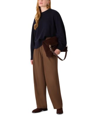 Side Stripe Detail Wool Knit Sweater