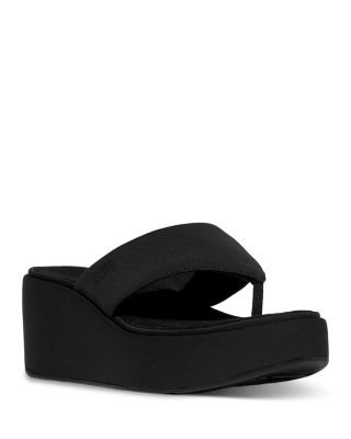 Women's Platform Wedge Thong Sandals