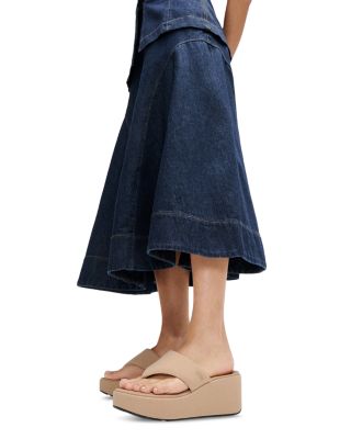 Women's Platform Wedge Thong Sandals