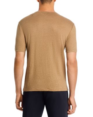 Linen Short Sleeve Crewneck Tee