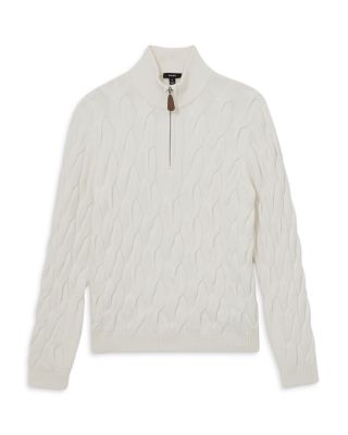 Quarter Zip Funnel Neck Sweater