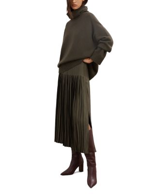 Pleated Midi Skirt