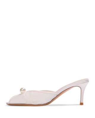 Women's Pearl Mesh Slipper Pumps