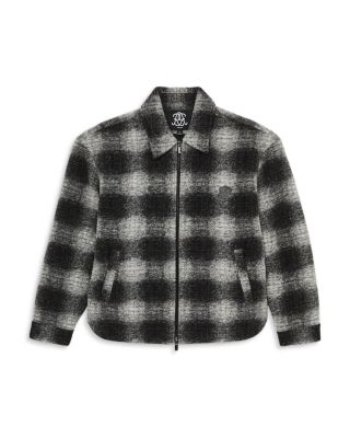 Brushed Check Embroidered Jacket