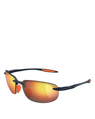 Hookipa Ultra Polarized Rectangular Sunglasses, 63mm