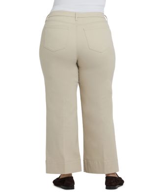 Teresa Wide Leg Ankle Jeans in Feather