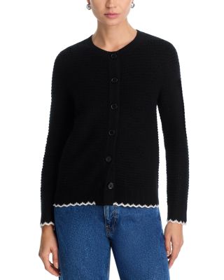 100% Cashmere Crewneck Cardigan Sweater - Exclusive