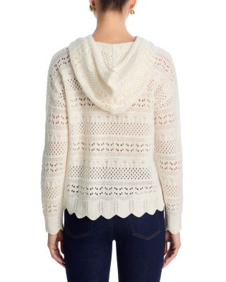 100% Pointelle Hoodie Sweater - Exclusive