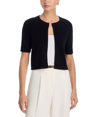 100% Cashmere Crewneck Shrug Sweater - Exclusive