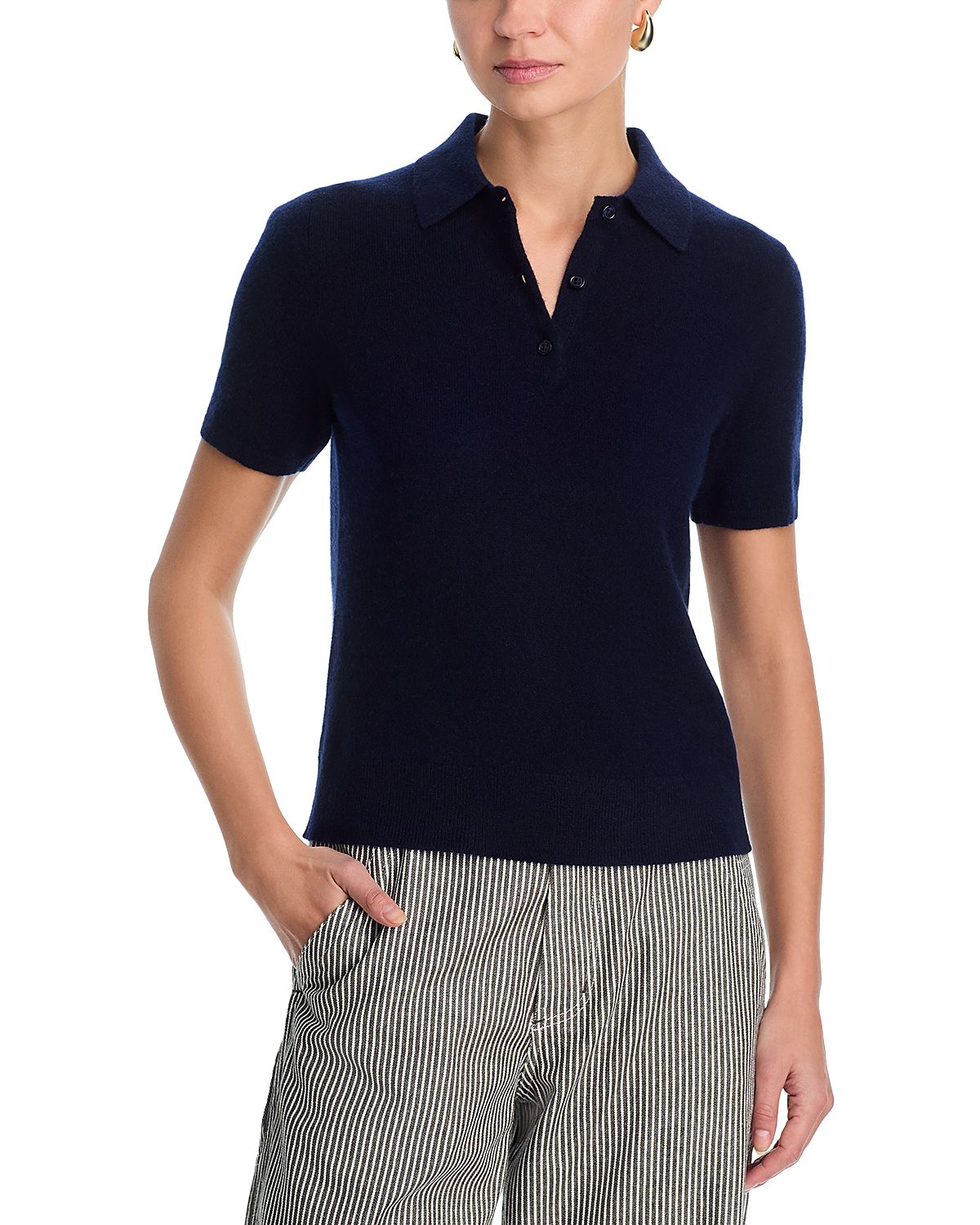 C by Bloomingdale's Cashmere 100% Cashmere Polo Sweater - Exclusive