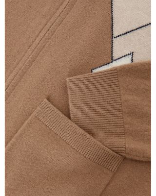 Zip Through Argyle Sweater