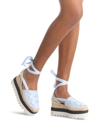 Women's Gaia Platform Ankle Wrap Espadrilles