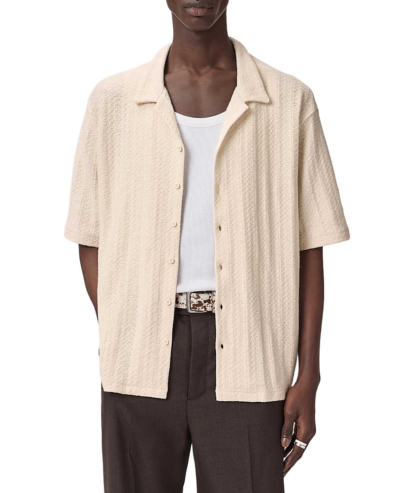 Allsaints Trace Oversized Fit Short Sleeve Shirt