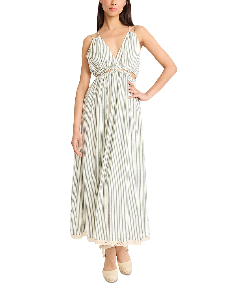 The Good Journey Cutout Midi Dress In Multi