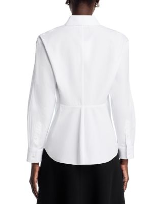 Fitted Cinched Waist Shirt