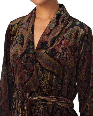 Long Sleeve Shawl Collar Long Robe