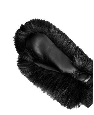  Bella Faux Fur & Leather Mittens