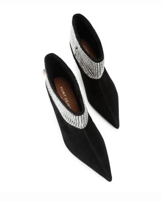 Women's Embellished Fold Over Booties