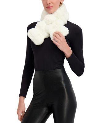 Faux Fur Chinchilla Pull-Through Scarf