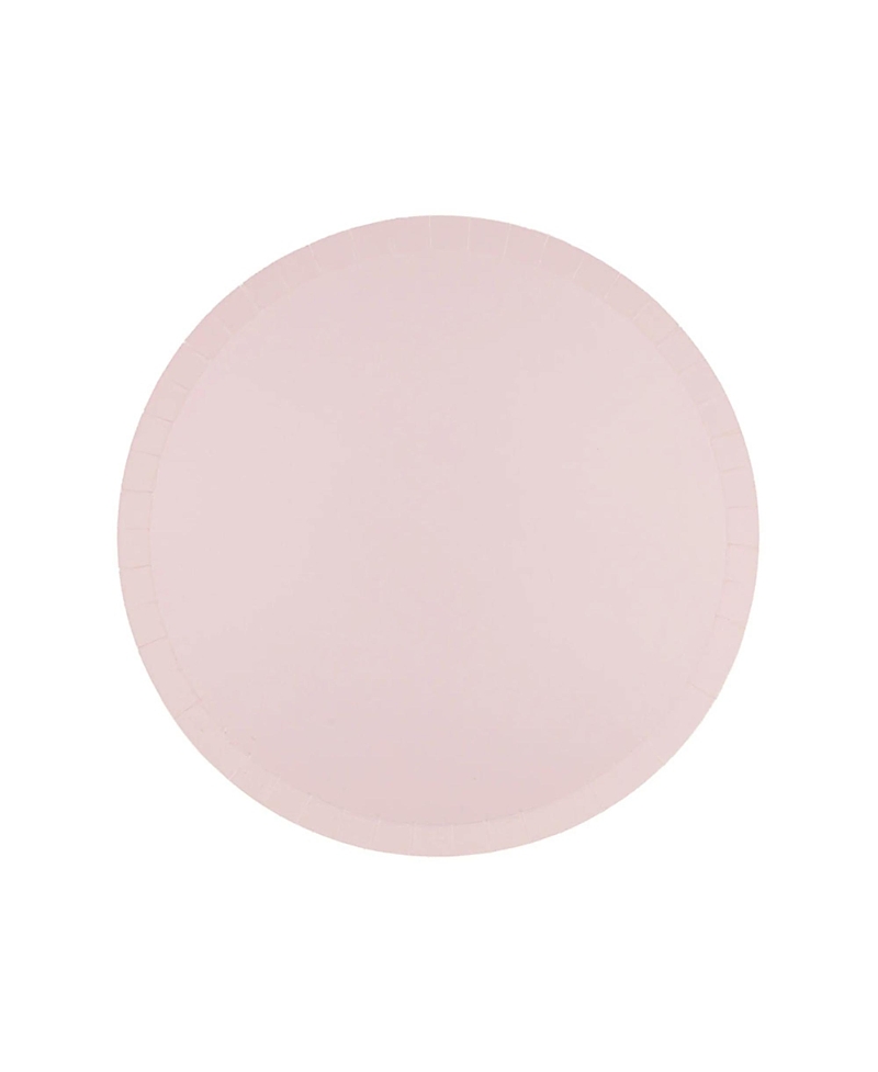 Jollity & Co Solid Shade Colors, Paper Party Dessert Plates, Set Of 8 In Pink