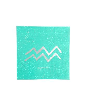  Zodiac Themed Paper Party Large Napkins, Set of 16