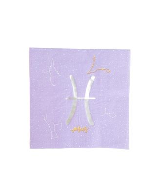  Zodiac Themed Paper Party Large Napkins, Set of 16