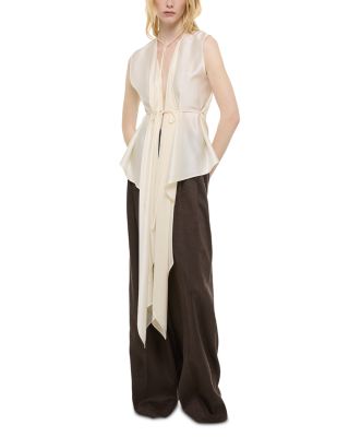Silk Scarf Drape Top