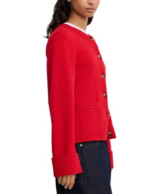 Button Front Knit Cardigan