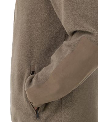 Full Zip Wool Teddy Sweatshirt