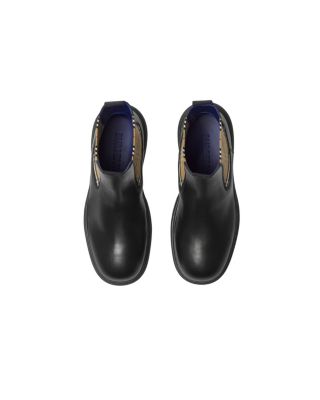  Men&#39;s Leather Creeper Low Chelsea Boots