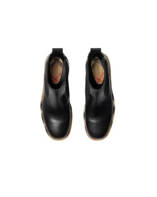 Women's Leather Gravel Chelsea Boots