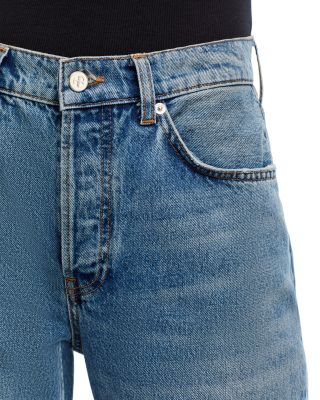 Mid Rise Wide Jeans in Baltic Blue