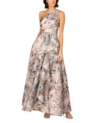 Printed Jacquard Long Dress