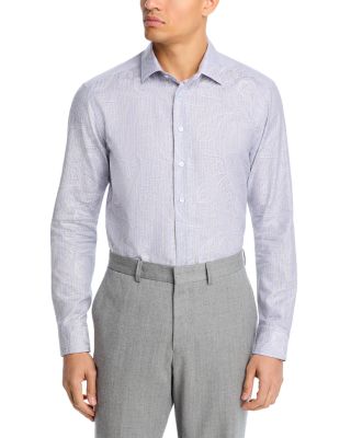 Tonal Stripe Paisley Jacquard Shirt