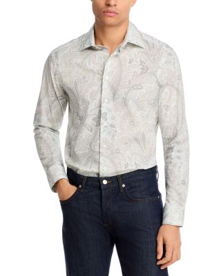 Soft Tonal Paisley Print Shirt
