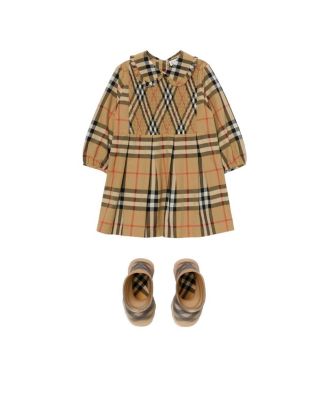  Girls' Check Cotton Dress - Baby