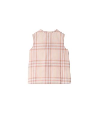 Girls' Check Cotton Poplin Top - Little Kid, Big Kid