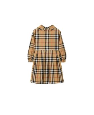 Girls' Check Cotton Poplin Dress - Little Kid, Big Kid