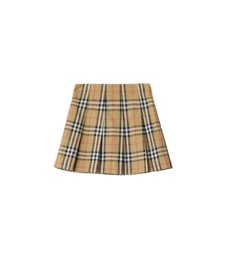 Girls' Pleated Check Cotton Twill Skirt - Little Kid, Big Kid