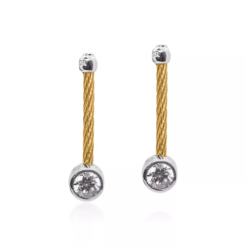 Alor Day Diamonds Round Drop Earrings, 1.00 Tcw Lab Grown Diamonds