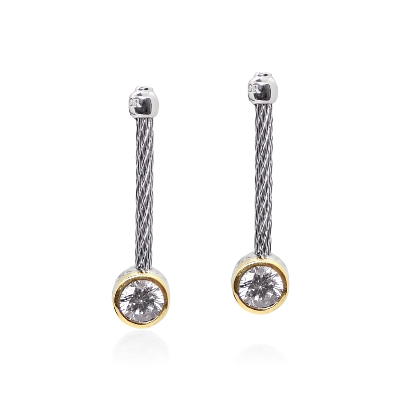 Alor Day Diamonds Round Drop Earrings, 1.00 Tcw Lab Grown Diamonds