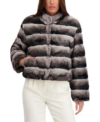  Faux Fur Chinchilla Jacket